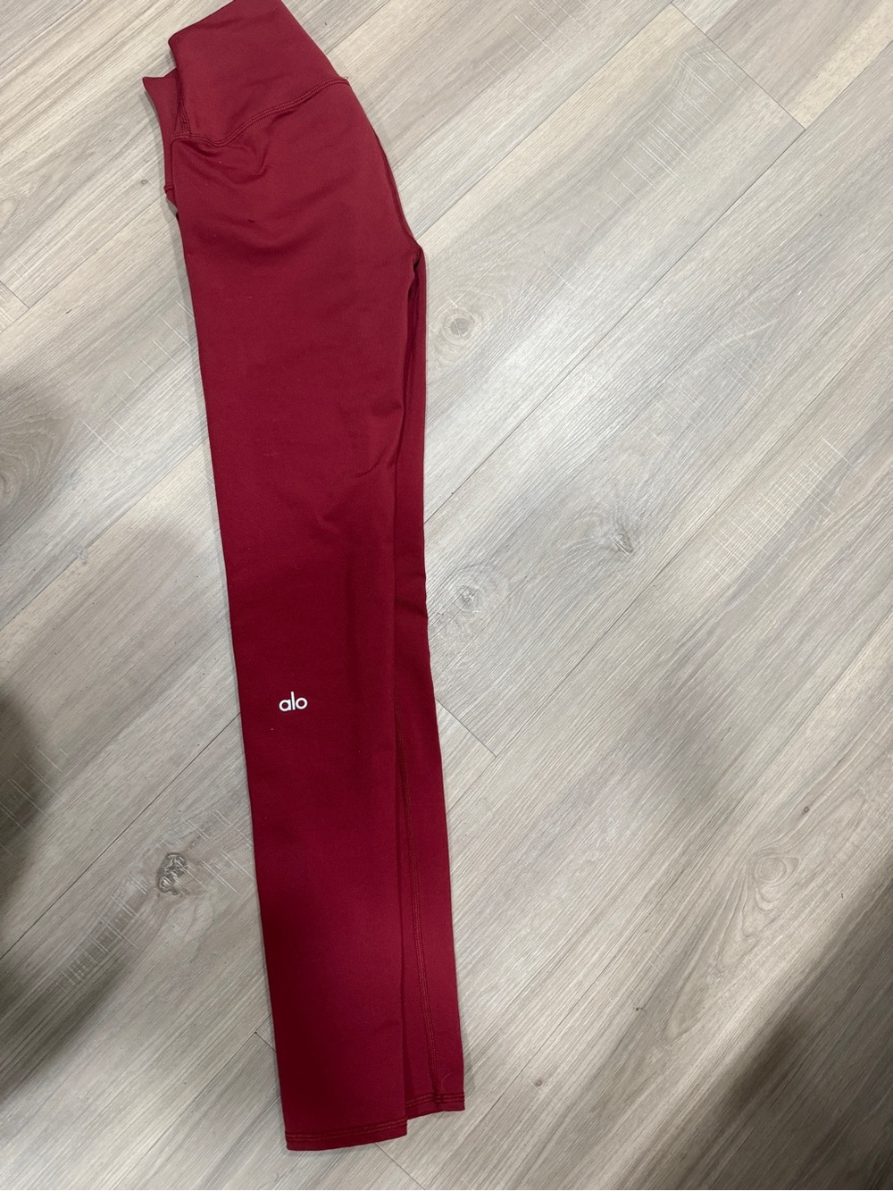 Alo Burgundy Leggings - High-Rise Active Bottoms